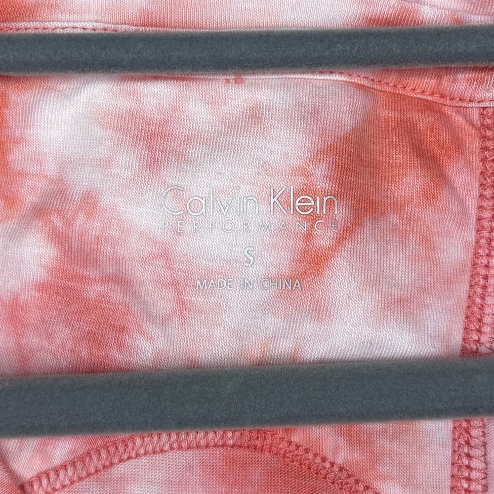 Calvin Klein Pink Sleeveless Relaxed Tie Front Tank Top - Picture 4 of 5